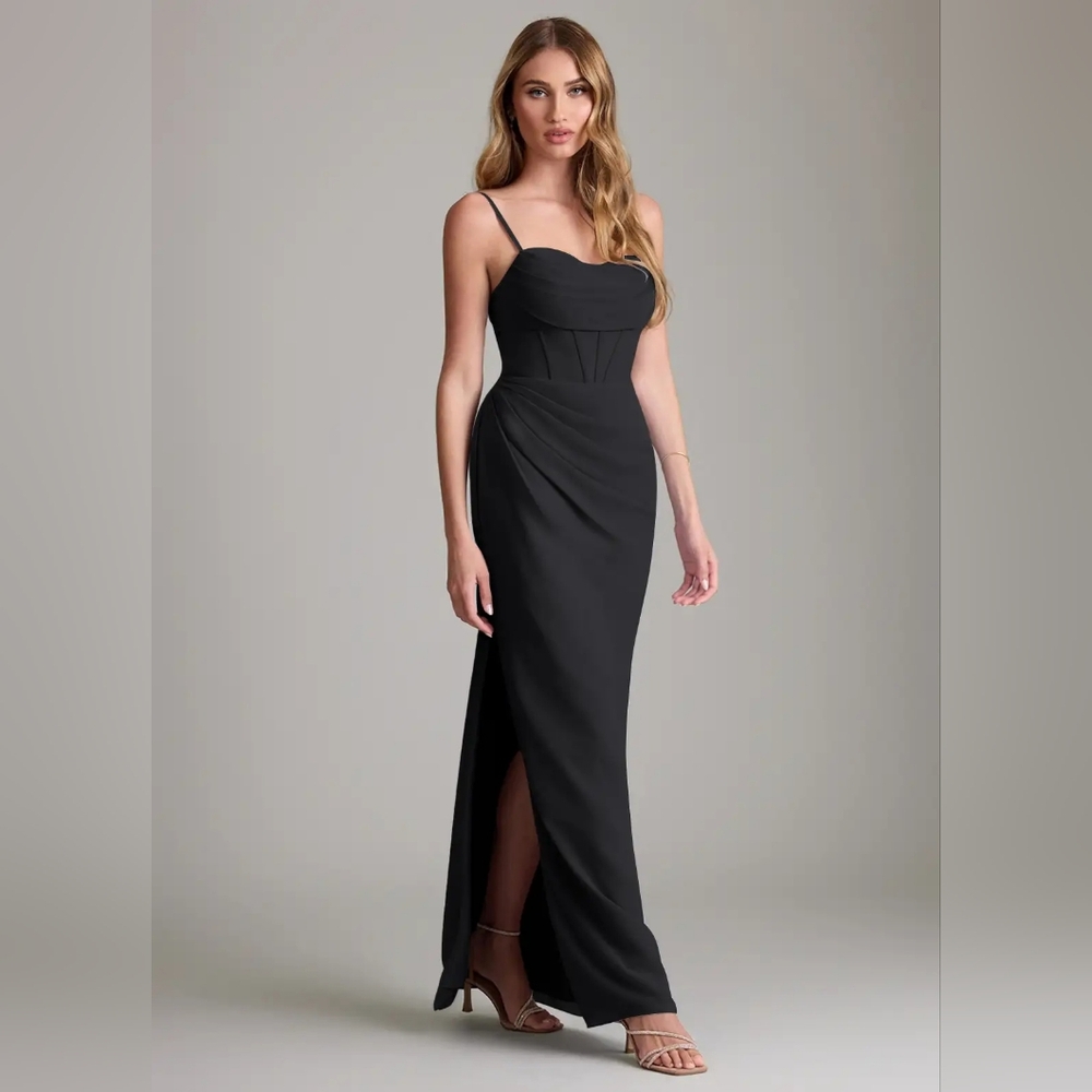 Azazie Kendall + Kylie Collab Black Women's Formal‎ Bridesmaid Prom Dress